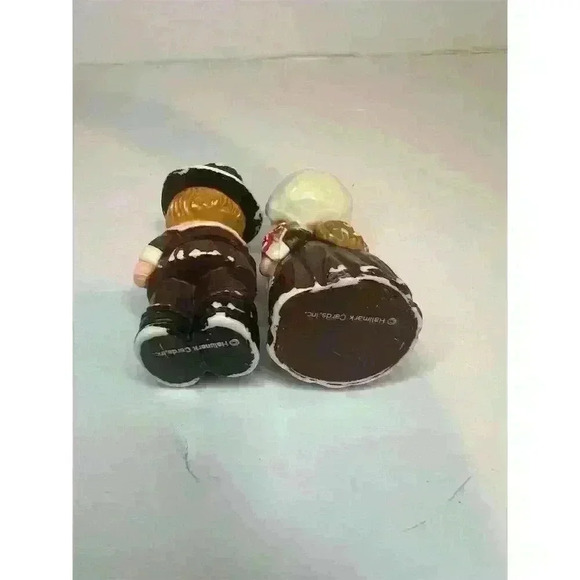 Vintage Hallmark Merry Miniatures Thanksgiving Figurine Set 1970s - Picture 5 of 12